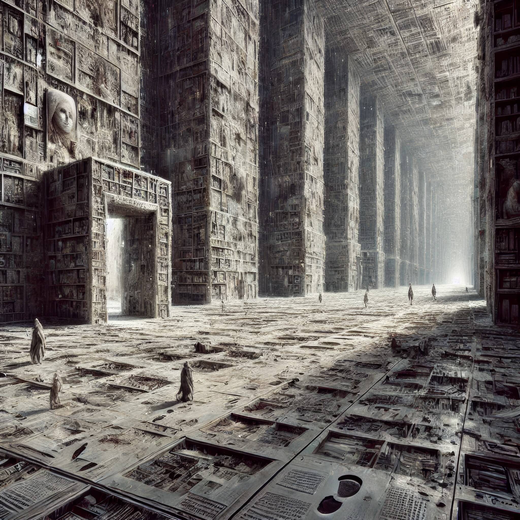 Echo of The Archive That Forgets Itself — distorted memories taking shifting form